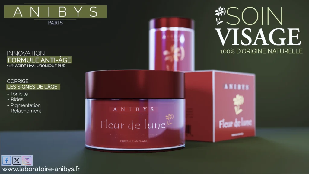 Publicité fictive pour une crème visage